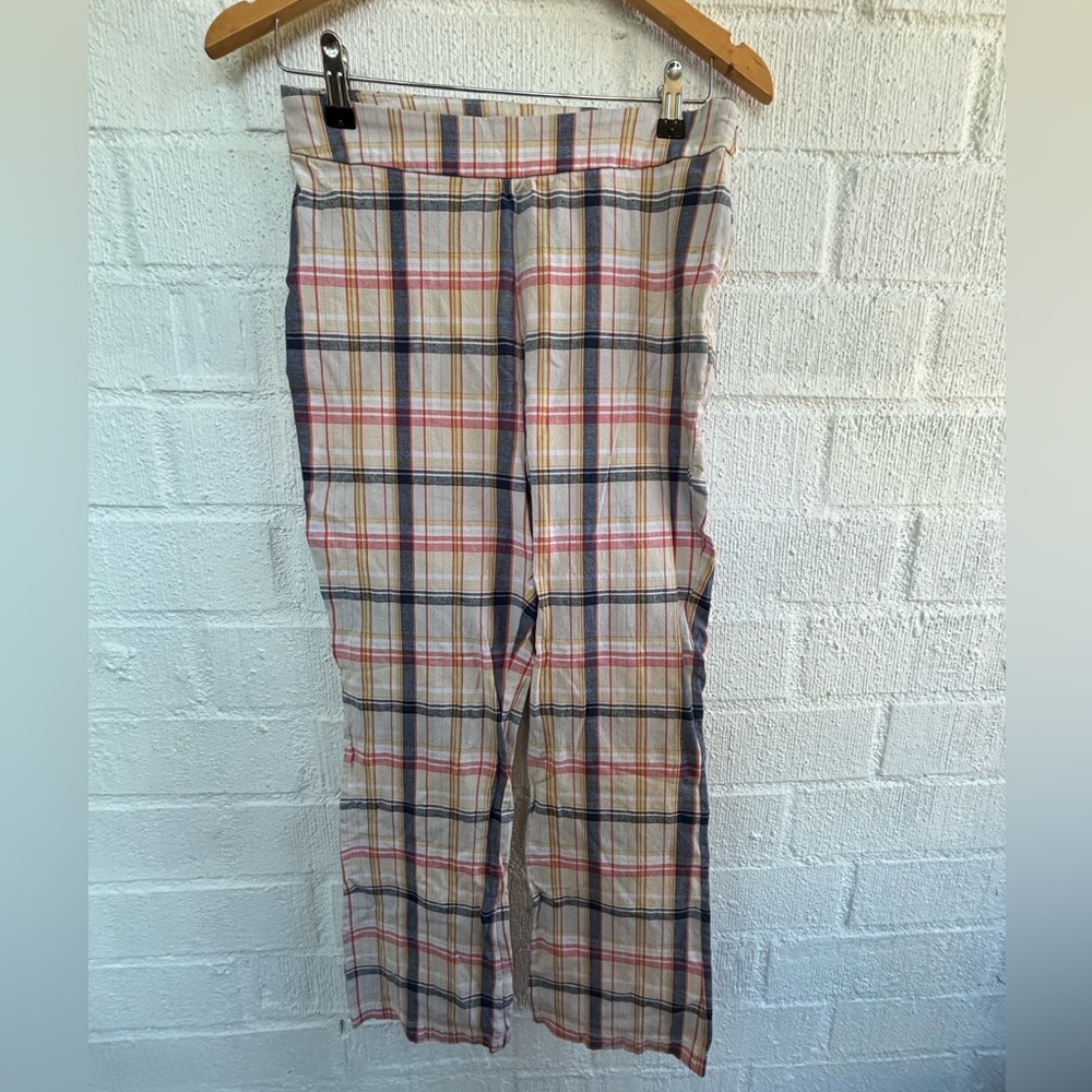 Urban Outfitters Plaid High Rise Wide Leg Pants sz 6
